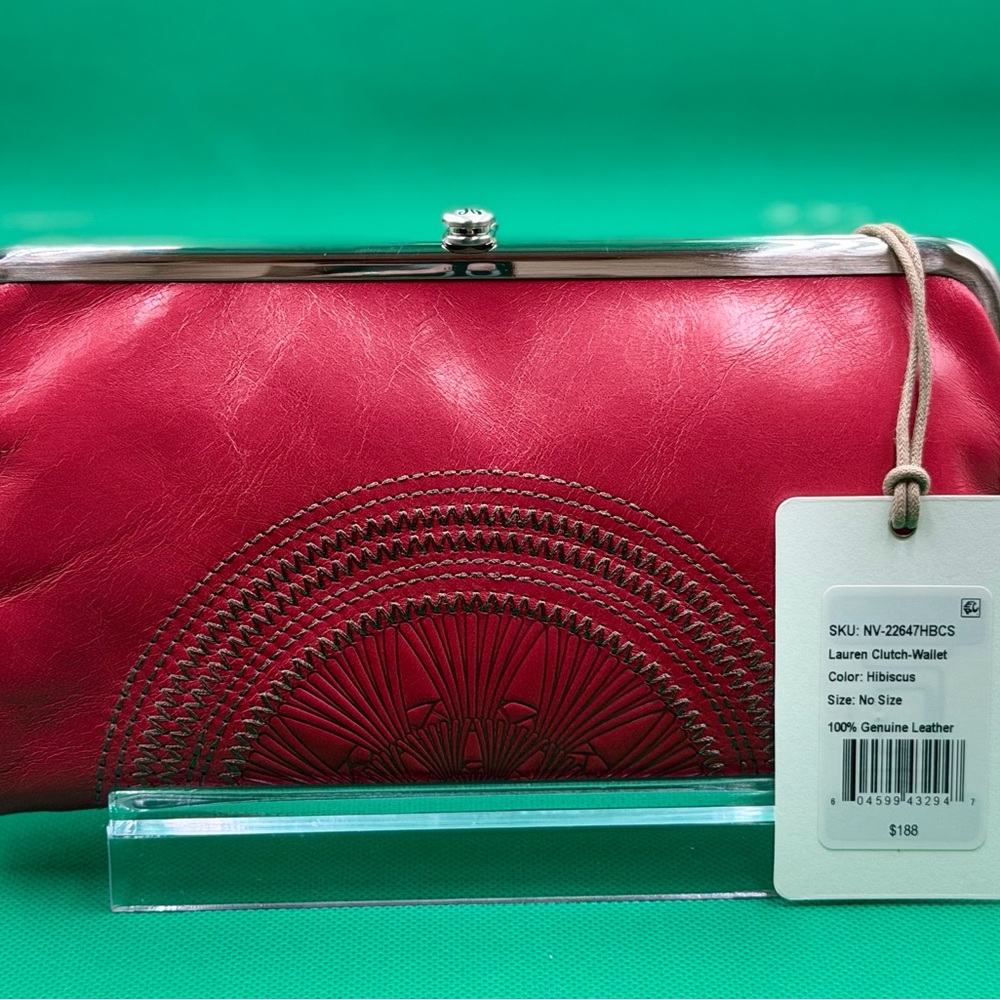 HOBO Cherry Red Clutch - Picture 4 of 9